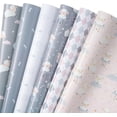 thumbnail image 1 of HomeJoy Baby Shower Wrapping Paper Sheet - 12 Sheets Adorable Sheep Design Folded Flat for Birthday, Party, Baby Showers - 19.7 Inch X 27.5 Inch Per Sheet, 1 of 17