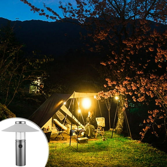 HomeKingdee 3-in-1 Outdoor Camping Light - Multi-functional Portable Flashlight with Magnetic Base, IPX4 Waterproof for Hiking, Emergency & Backpacking