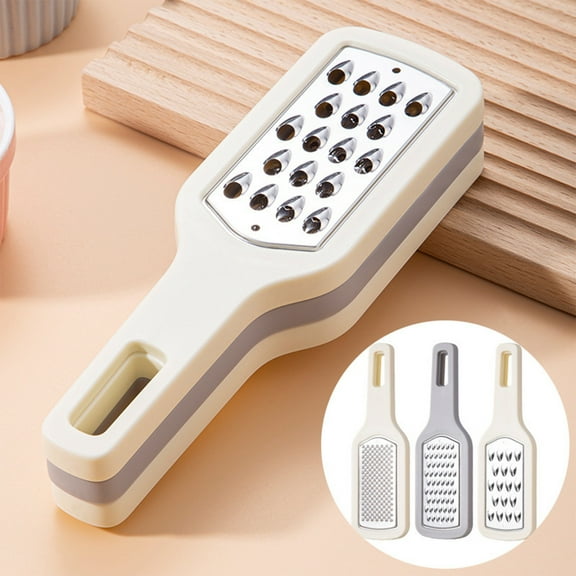 HomeKingdee 3 in 1 Stainless Steel Vegetable Cutter Cheese Grater Lemon Zester with Handle Vegetable Fruit Chopper for Cheese, Chocolate, Spices