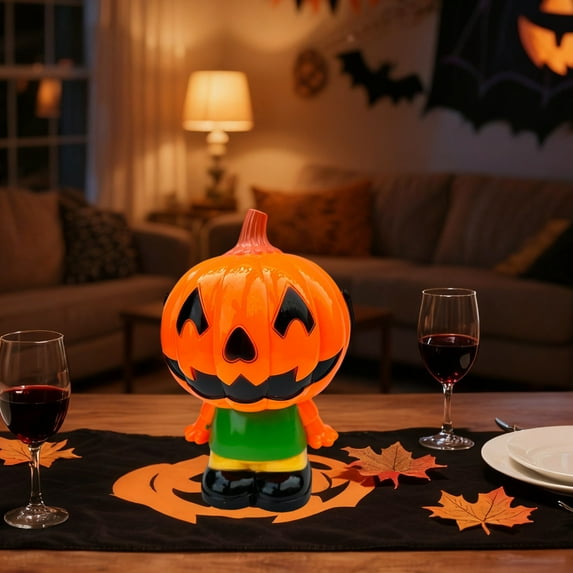HomeKingdee 3D Halloween Pumpkin Lights Scary Music Sound Lantern for Halloween Decorations