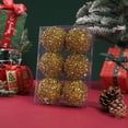 thumbnail image 1 of HomeKingdee 6 Pcs Christmas Decoration Ball Set - Foam Colored Balls with Reflective Strips for Xmas Tree, Indoor, Party, Indoor and Outdoor FestivalDecorations, 1 of 6