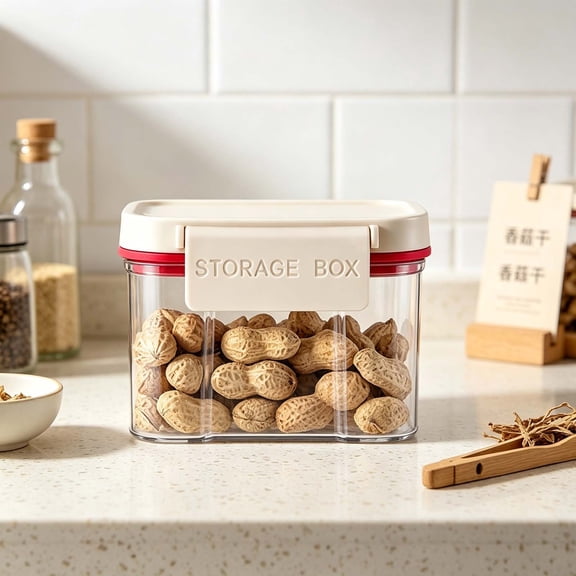 HomeKingdee Airtight Food Storage Container Plastic Sealed E 4.53 in