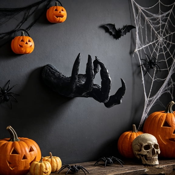 HomeKingdee Black Demon Hand Claw Halloween Spooky Hand Prop For Party Decor