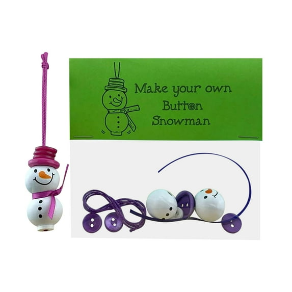 HomeKingdee Button Christmas Ornaments, Cute Buttons Making Christmas Tree Decorations, Colorful Buttons Hanging Christmas Tree Ornament, Button Crafts Holiday Decorations