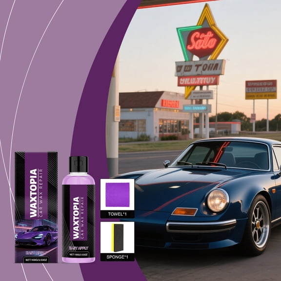 HomeKingdee Car Paint Scratch Repair & Care Kit - Multi-Surface Scratch Remover for Cars Motorcycles Boats, Restores Shine & Color, 100ml Foam Pad Included