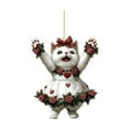 thumbnail image 1 of HomeKingdee Cat Decor,Cute Cat Christmas Tree Hanging Ornaments,Acrylic Flower Cats Christmas Tree Decorations Pendants for Backpacks Car Rearview,Funny Gifts, 1 of 3