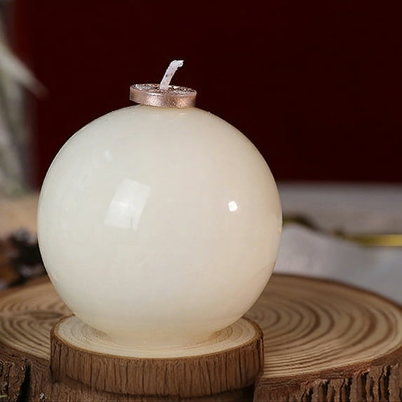 HomeKingdee Christmas Ball Candles Toile Chinoiserie Vintage Christma Gifts for Women Rustic Candle Xmas Candles Ornament Holiday Table Decor Gift