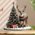 thumbnail image 1 of HomeKingdee Christmas Desktop Ornaments Art Painting Tabletop Ornaments Single Sided by Numbers Mosaic Kits Home Room Decor-Christmas Tree Deer, 1 of 5
