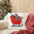thumbnail image 1 of HomeKingdee Christmas Embroidered Pillow Covers,Christmas Tree Decor Pillow Covers for Sofa Couch Christmas White Cushion Cover Xmas Home Decor, 1 of 6
