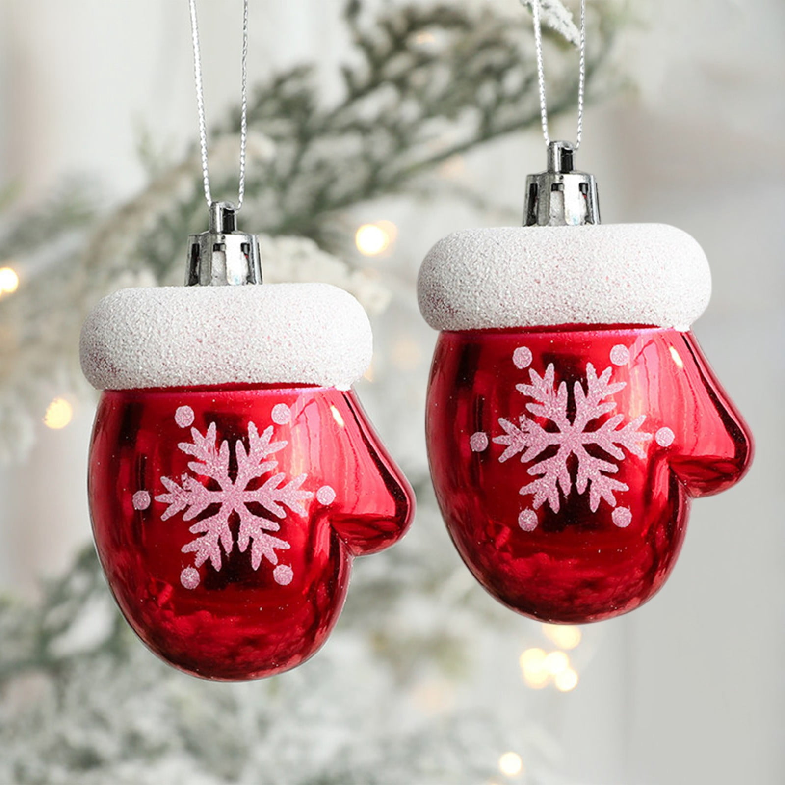 HomeKingdee Christmas Snowman Decorations and Santa Claus Cabin Hanging ...