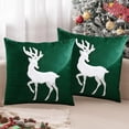 thumbnail image 1 of HomeKingdee Christmas Trees Decorative Pillow Covers, Soft Plush Faux Fur Farmhouse Throw Cushion Cases for Xmas Winter Holiday Home Decor, 1 of 6