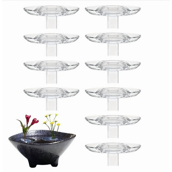 HomeKingdee Creative Floating Floral Arrangement Holder, Innovative Floating Flower Display Bowl Stand, Clear Acrylic Modern Float Flower Stem Vase Pedestal Holder
