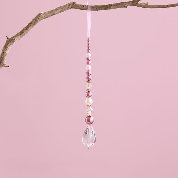 HomeKingdee Crystal Cross Hanging Ornament Crystal Acrylic Cross Decoration Hangings Glass Christmas Tree Ornaments for Religious Christian Christmas Party Decoration