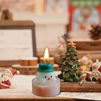HomeKingdee Cute Christmas Winter Holiday Candle Gift Fir Scented Candles for Home Décor Christmas Tree Decorations