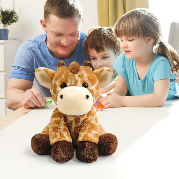HomeKingdee Cute Giraffe Pet Doll - Soft Squatting Figurine for Home Decoration and Gift
