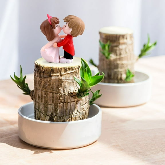 HomeKingdee Cute Kissing Couple Miniature Figurine Showpiece Gift for Husband Wife Romantic Valentine Day Gift Valentines Gifts