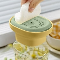 HomeKingdee Detergent Dispenser Pump for Kitchen & Laundry - Universal Liquid Soap Dispenser with 14-Hole Drainage SyStem Design, Hygienic Press Bottle for Dishwashing & Cleaning Supplies