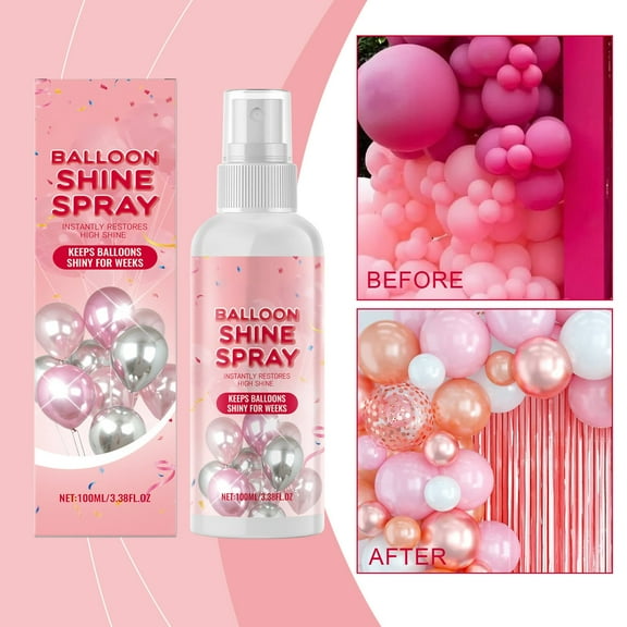 HomeKingdee Dowmoo Balloons Glitter Spray - Easy to Apply Shine Spray for Party Decoration, 100ml