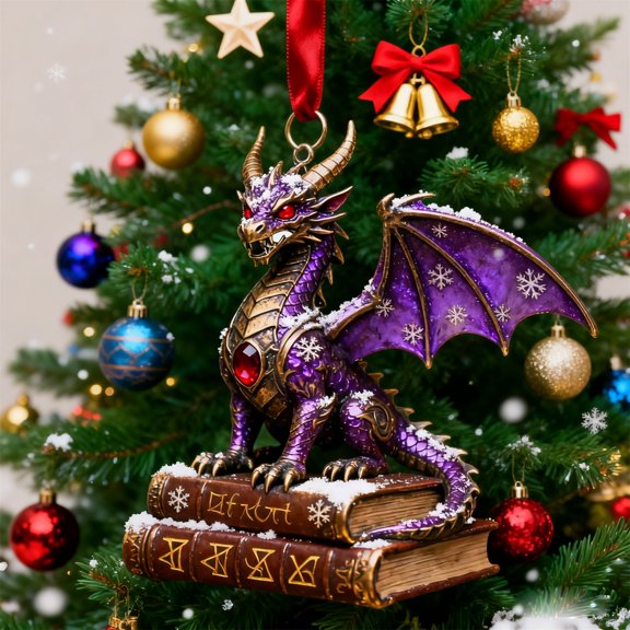HomeKingdee Dragon-shaped Christmas Decoration Pendant - Festive Hanging Ornament for Christmas Tree, Wreaths, Festive Indoor Party Decorations
