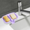 thumbnail image 1 of HomeKingdee Dual Compartment Soap Holder Self Draining Soap Dish Fast Drainage Shampoo Bar Holder Soap Bar Holder for Bathroom Kitchen Sink, 1 of 6