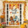 thumbnail image 1 of HomeKingdee Fall Banner Door Cover,Leaves Castle Banner Decor Thanksgiving Farmhouse Harvest Festival Photo Background Decorations and Supplies for Home Party, 1 of 7