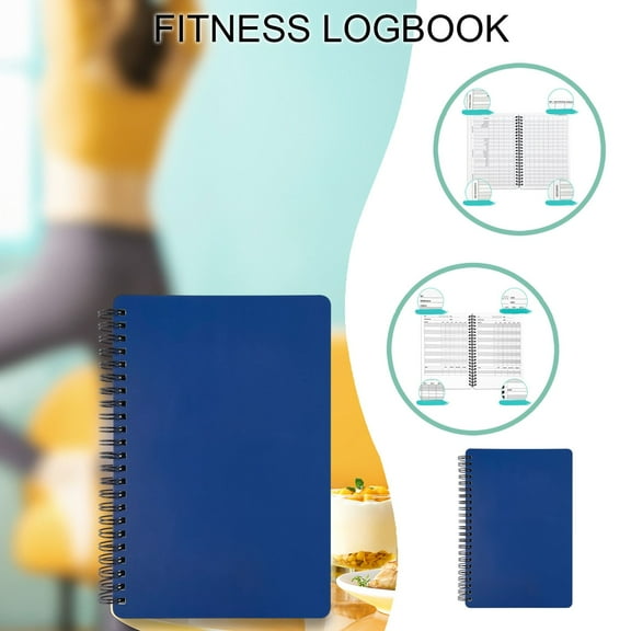 HomeKingdee Fitness Logbook - Coil Binding Training Planner with 142 Pages for Gym & Home Use, 5.5x8.3 Inches