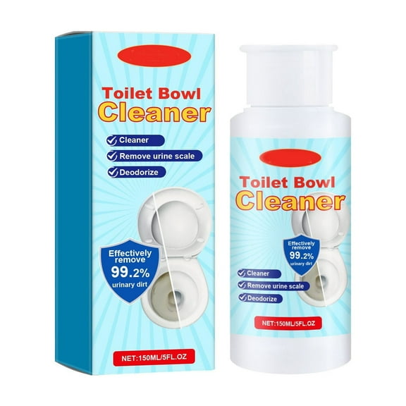 HomeKingdee Foam Toilet Cleaner for Stubborn Stains Removal - Eco-Friendly Foaming Powder with Gentle Formula, 150ml Plastic Bottle (4.45 x 2 x 2 Inches) for Bathroom Hygiene