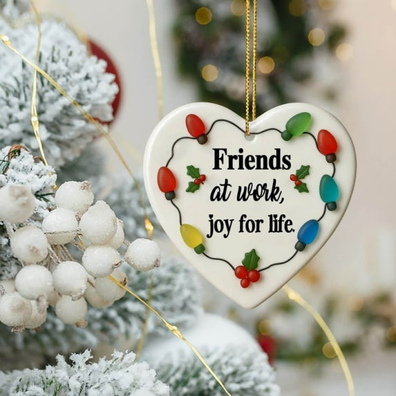 HomeKingdee Friends Christmas Ornaments, Friend Ornaments for Women, Friends are The Family We Choose Ornament, Best Friend, Friendship Gifts for Women