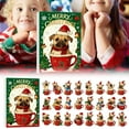 thumbnail image 1 of HomeKingdee Funny French Bulldog Advent Calendar, Christmas 24 Days Countdown Calendar Gifts for Dog Lovers, 1 of 9