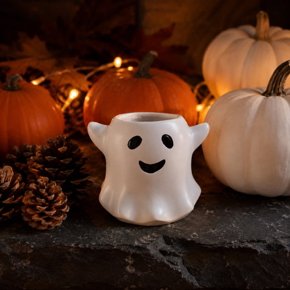 HomeKingdee Ghost Flower Pot Halloween Ghost Planter For Succulent Plants