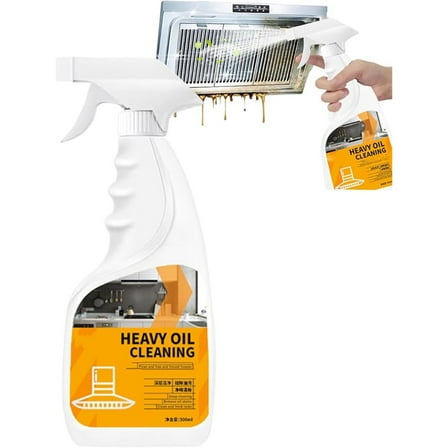 HomeKingdee Gihen Heavy Duty Degreaser Spray 16.9 Fl Oz (500ml) - Multi-Purpose Kitchen Cleaner for Stove, Appliances, Flooring & Fixtures, Advanced Foaming Formula, White