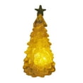 thumbnail image 1 of HomeKingdee Glass Christmas Tree, LED Battery Operated Small Christmas Tree, Christmas Table Centerpiece for Mantel Window Home Decor, 1 of 2