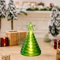 thumbnail image 1 of HomeKingdee Glass Christmas Tree, Lighted Glass Tabletop Lights,Christmas Night Light for Holiday, Home Decor, 1 of 6