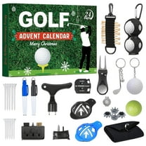 HomeKingdee Golf Advent Calendar, 24-Day Christmas Count-down Calendar for Father, Husband, or Boyfriend, Perfect Holiday Gift Featuring Golf Balls, Tees, Ball Markers