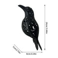 thumbnail image 1 of HomeKingdee Gothic Home Decor Fake Crow Light Holder Halloween Decorations Indoor Raven Lamp Tealight Candle Holder Resin Statue, 1 of 7