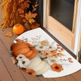 thumbnail image 1 of HomeKingdee Half Round Door Mat Soft Non Slip Semi Circle Bath Rug with TPR Backing,Thanksgiving Fall Sunflower Pumpkin On Plaid Welcome Doormat Entryway Rugs, 1 of 6