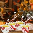 thumbnail image 1 of HomeKingdee Halloween Cupcake Toppers Wrappers, Horror Cake Halloween Decoration Bloodstain Cake Knife Scissors Food Decor Party Supplies, 1 of 6