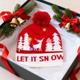 thumbnail image 1 of HomeKingdee LED Christmas hats, illuminated Christmas hats, neutral knitted brim, suitable for parties to celebrate festivals, 1 of 6