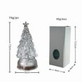 thumbnail image 1 of HomeKingdee LED Lighted Swirl Christmas Tree, Confetti Lite Tabletop Holiday Decoration, Glitter Swirl Effect, USB Powered Clear Tree with Built-in Lights, 1 of 3