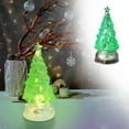 thumbnail image 1 of HomeKingdee LED Lighted Swirl Christmas Tree, Confetti Lite Tabletop Holiday Decoration, Glitter Swirl Effect, USB Powered Clear Tree with Built-in Lights, 1 of 7