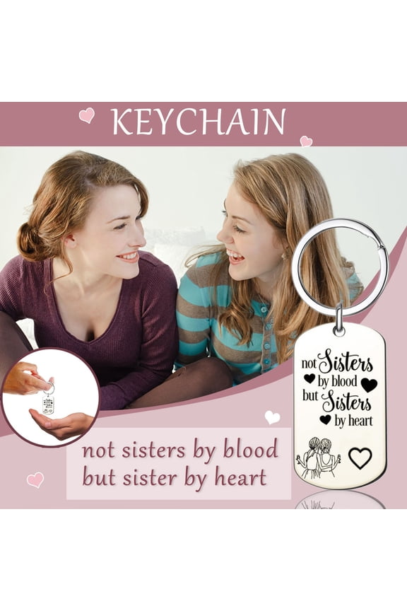 Military Key Chain for Good Friend Sister Gift - Silver-Plated PC Material Personalized Letter Pendant with Chain for Necklace or Keyring