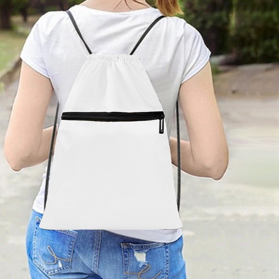 HomeKingdee Multi Functional Waterproof Sports Drawstring Backpack - Oxfords Cloth Fitness Travel Storage Bag with Small Pocket for Gym Swimming & Business Trips