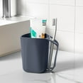 thumbnail image 1 of HomeKingdee Multifunctional Countertop Home Simple Toothbrush Holder Plastic Creative Tooth Cup Organizer Rack Bathroom wash Cup, 1 of 6