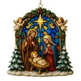 thumbnail image 1 of HomeKingdee Nativity ornaments - Nativity scene - Christian Gifts for Women, Men - Xmas ornament - Christian Christmas ornaments - Easter Decor, Christmas Decor, 1 of 5