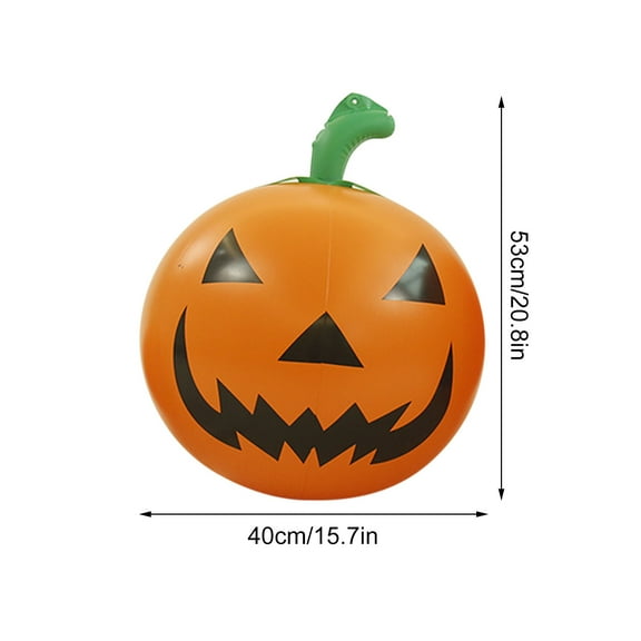 HomeKingdee PVC Inflatable Pumpkin with Lights - Halloween Blow Up Yard Decorations, Bright Outdoor Pumpkin Inflatable for Garden, Halloween Party Supplies