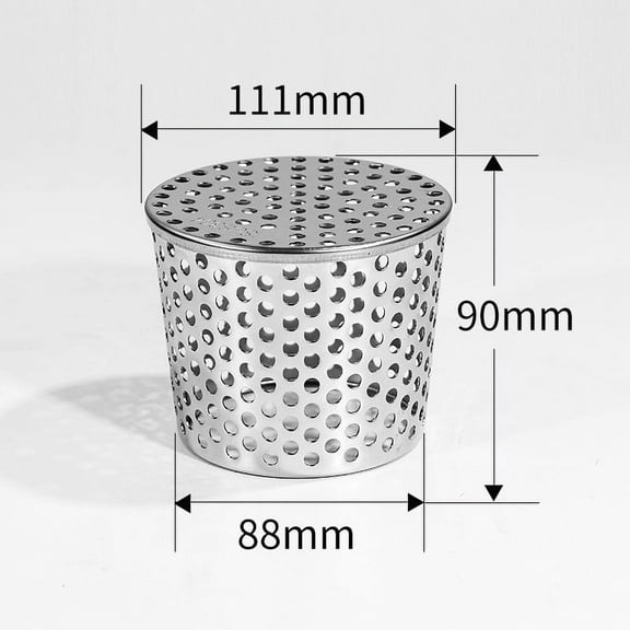 HomeKingdee PVC Pipe Sewer Drainage - 304 Stainless Steel Roof Floor Drain Cover with Conical Mouse-Proof Filter Screen