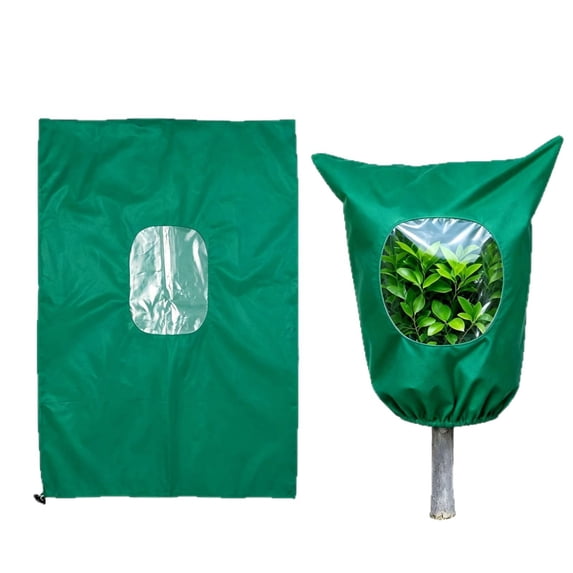 HomeKingdee Plant Freeze Protection Cover with Clear Window - Non-Woven ...