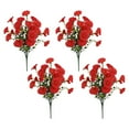 thumbnail image 1 of HomeKingdee Realistic Artificial Morning Glory Flowers 4PC - Weather-Resistant Outdoor Decor Plastic Flowers for Garden Arrangements and Patio Enhancements, 1 of 5