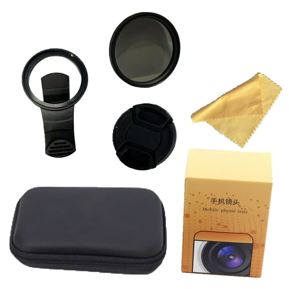 HomeKingdee Smartphone Camera Polarizing Filter - 2.6 Inches Eliminate Reflections and Restore True Colors for Outdoor Photography, Water, Glass Surfaces