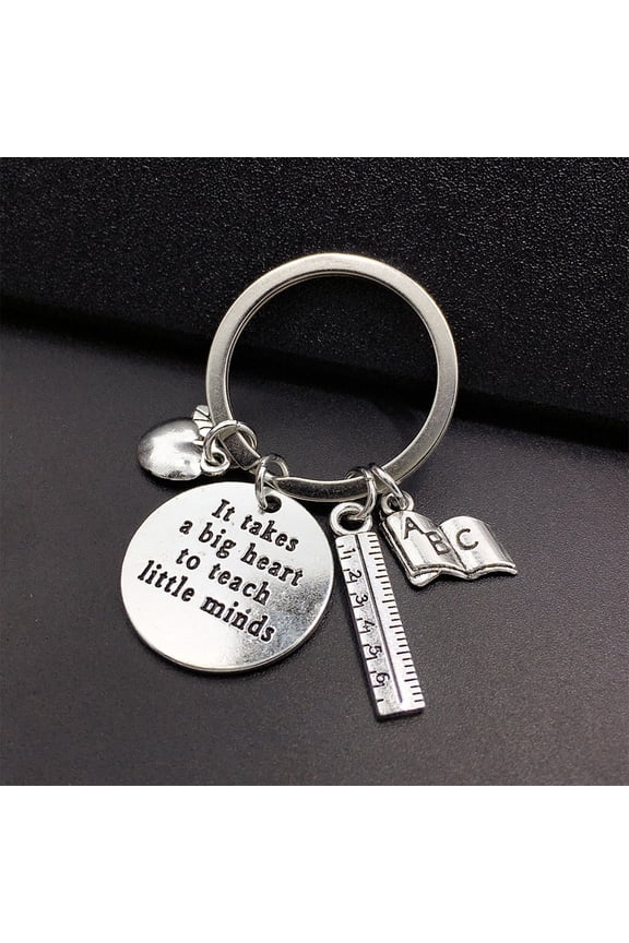 Stainless Steel Teacher Keychain - Casual Stylish Unique Gift for Teacher's Day, Thanksgiving and Graduation
